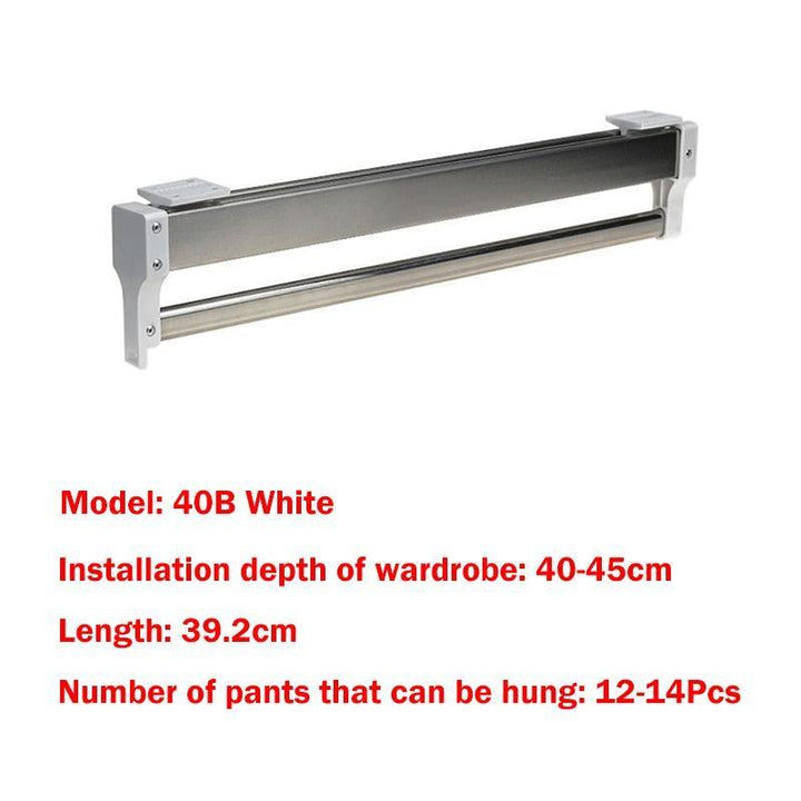 Lisslune | Adjustable telescopic wardrobe pole for optimal management of closet space