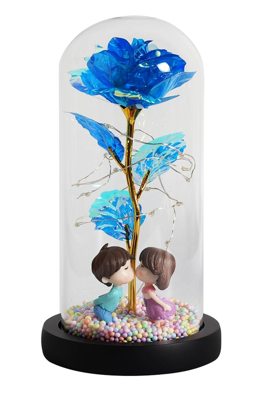 Lisslune | illuminated enchanted rose lamp