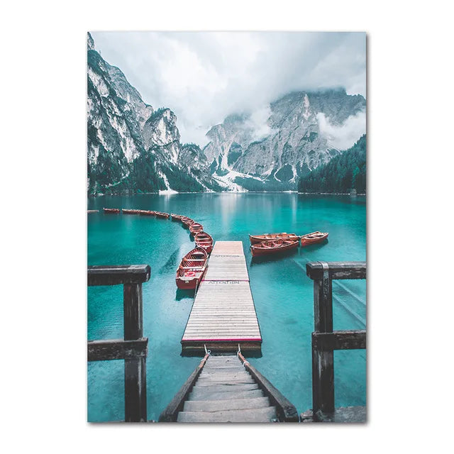 Lisslune | from a picturesque forest lake on canvas