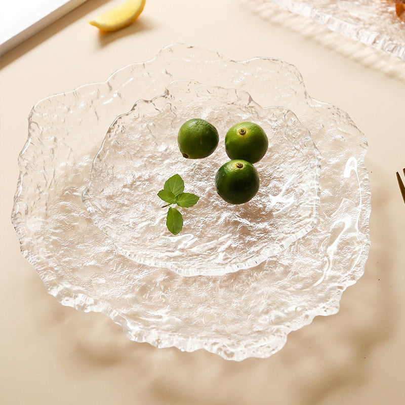 Lisslune | Nordic Frozen Style Glass Plates