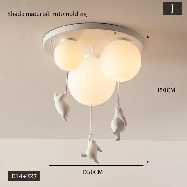 Lisslune | Hanging Bears Balloon Lamp