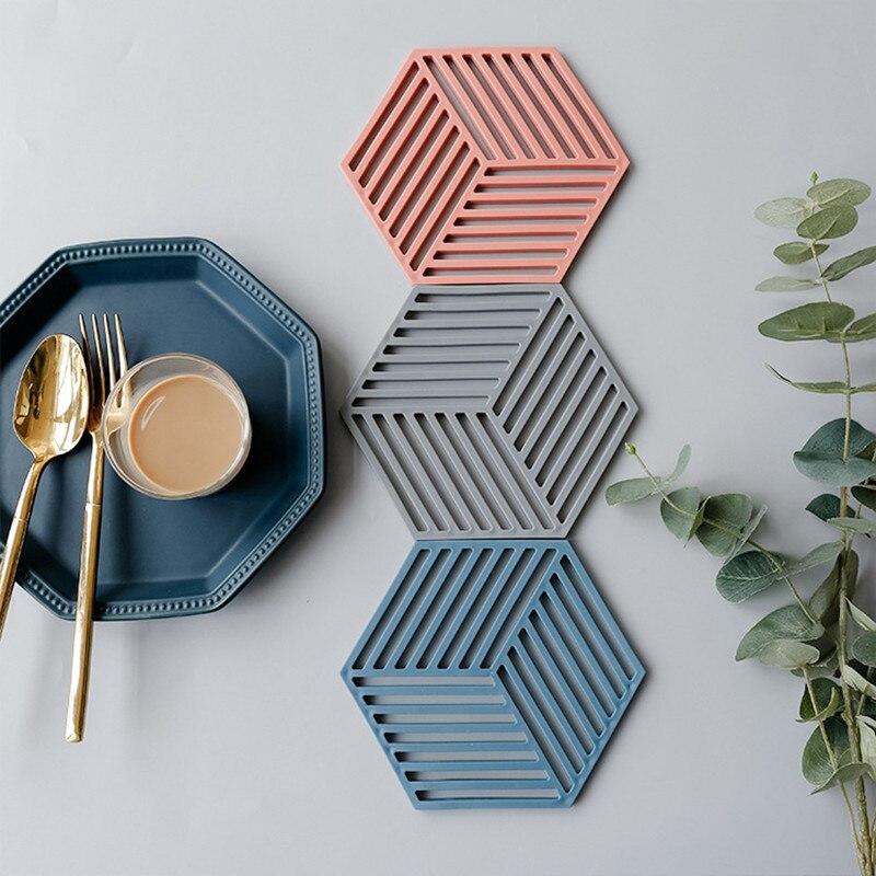 Lisslune | Table mat for pots & glasses Nordic Hexagon