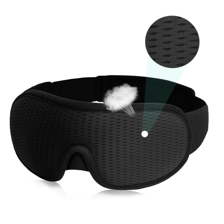 Lisslune | 3D Sleep Mask | Light Blocking and Soft Padded