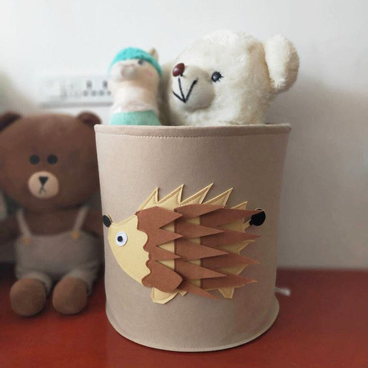 Lisslune | Safari Animals Collapsible Kids Toy Laundry Organizer Basket
