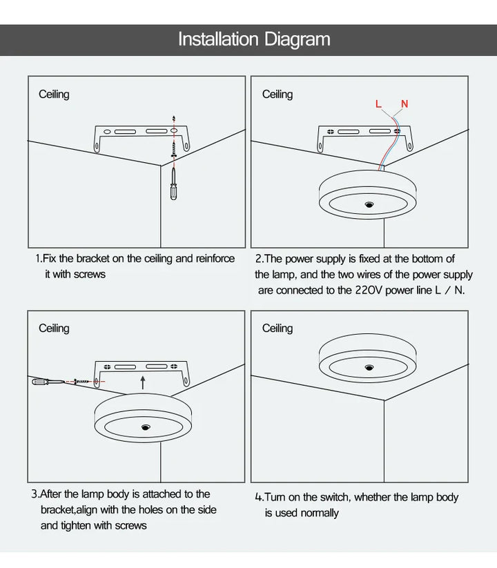 Lisslune | Motion Sensor LED Ceiling Lights – Smart Lighting for Your Home