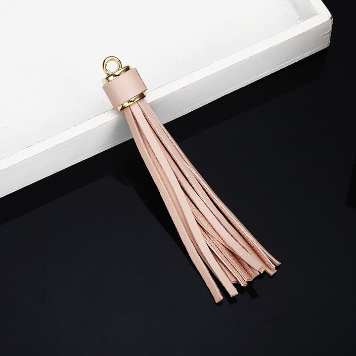 Lisslune | Vibrant 5-piece Synthetic Leather Tassel Fringe Set for Creative Jewelry and Craft Projects