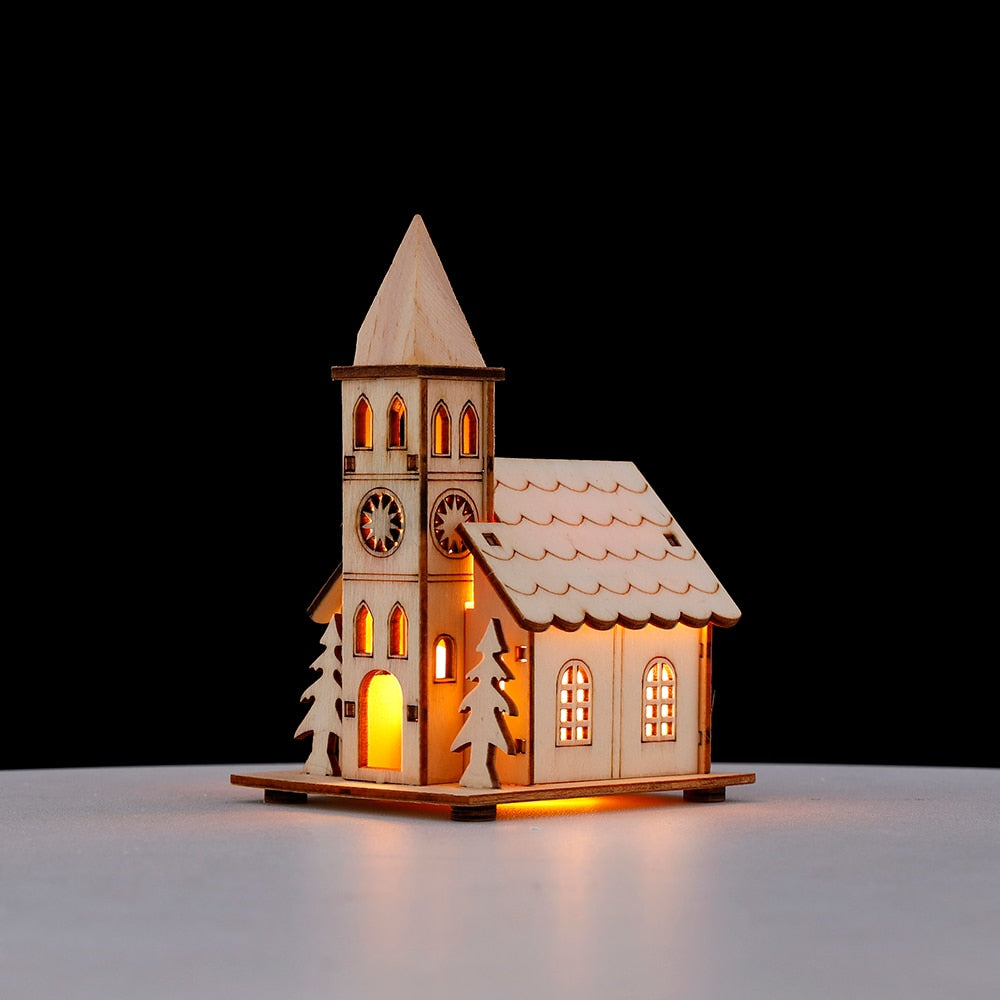 Lisslune | DIY Wooden Hanging House Decor Glowing Lamp