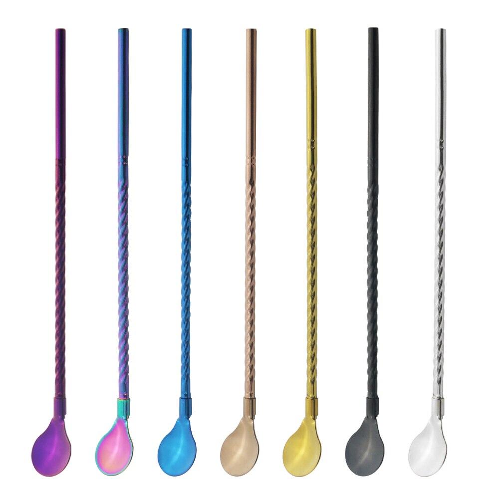 Lisslune | Stainless Steel Straw Spoon (4 pieces)