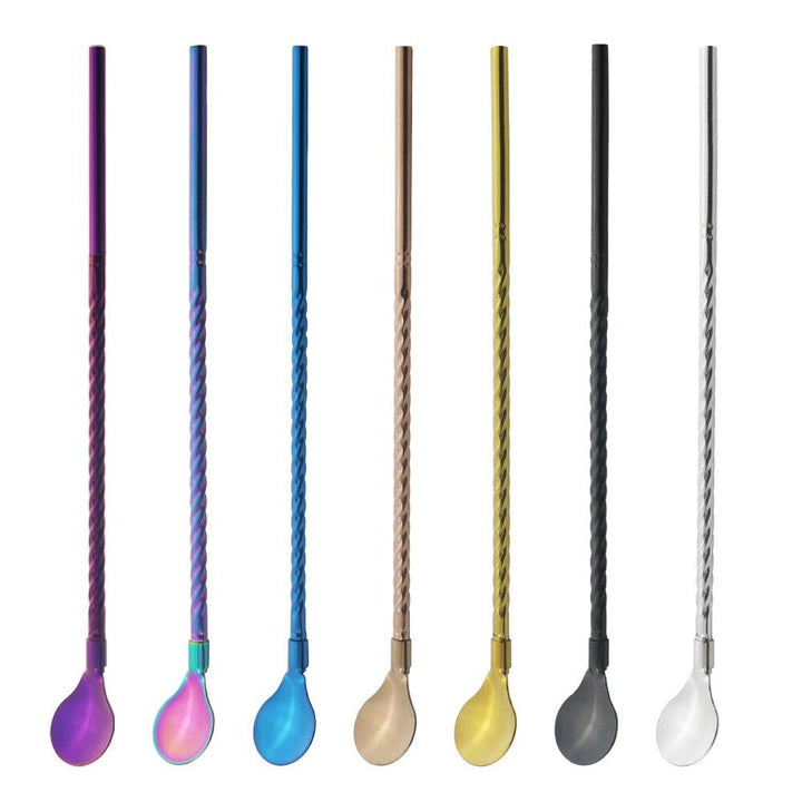 Lisslune | Stainless Steel Straw Spoon (4 pieces)