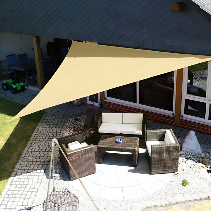 Lisslune | Water-repellent Sunshade – UV protection for Balcony, Garden or Terrace (Triangle or Square)