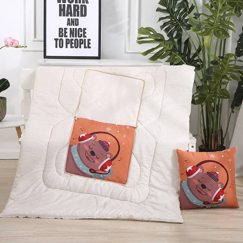 Lisslune | Cozy Convertible Pillow Quilt Combo Blanket