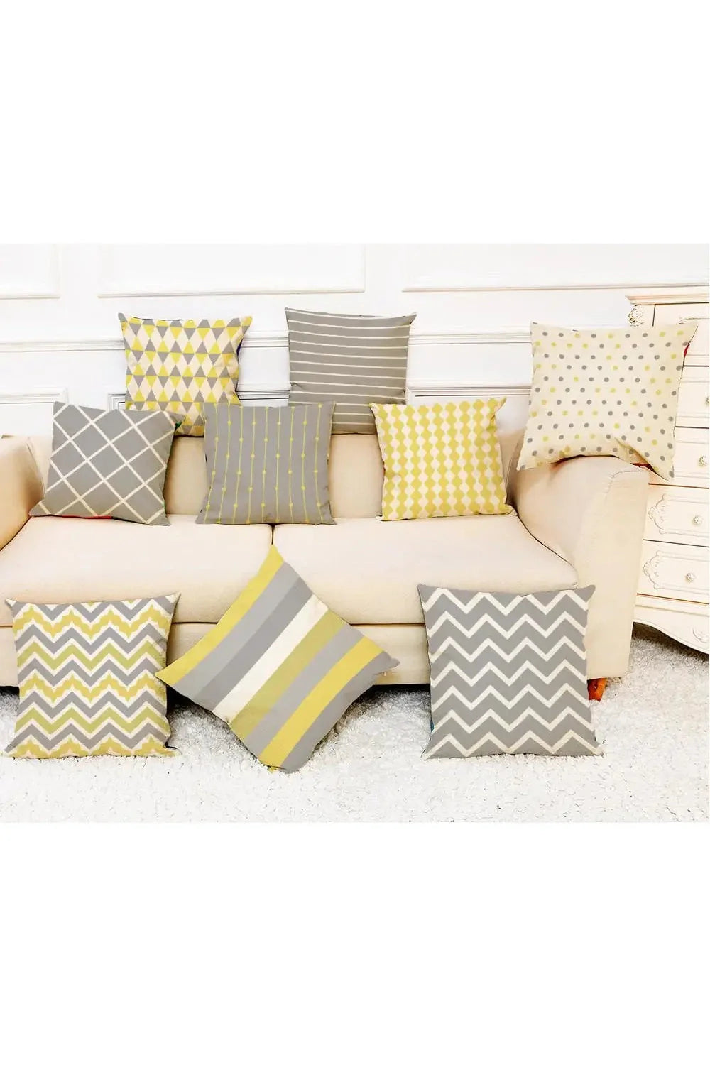 Lisslune | gray geometric pillowcase