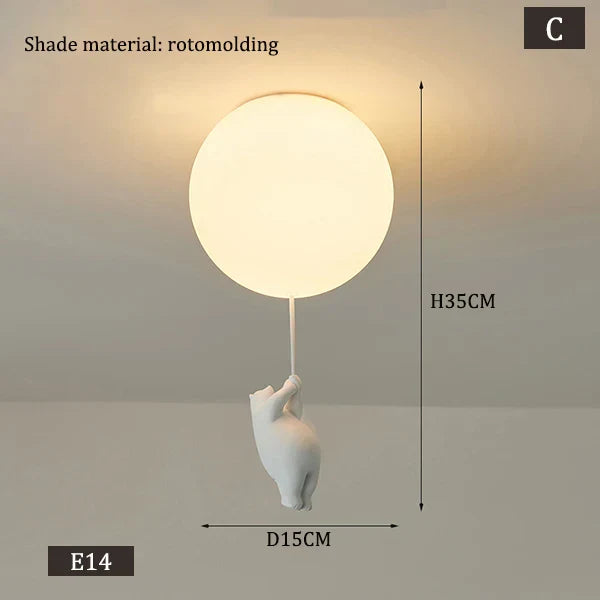 Lisslune | Hanging Bears Balloon Lamp