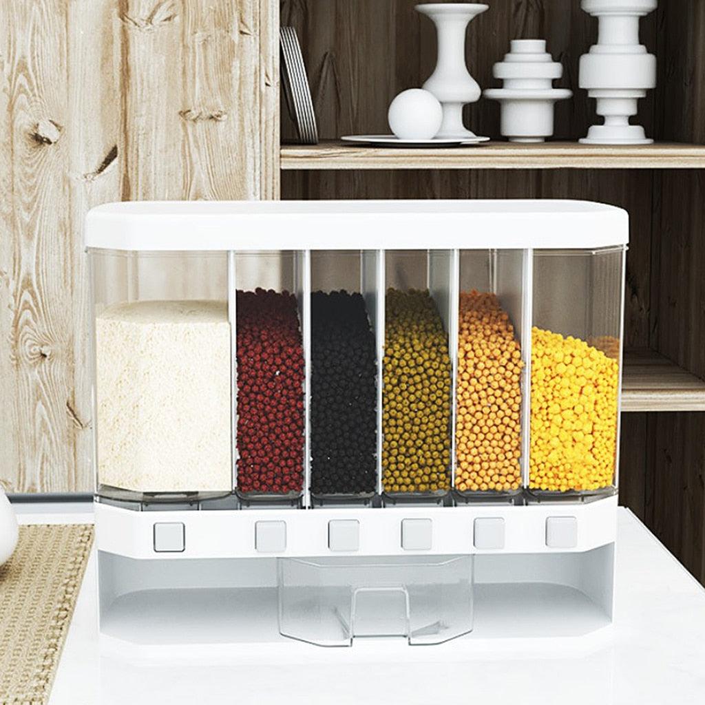 Lisslune | 6-Slot Wall-Mounted Food Storage Solution