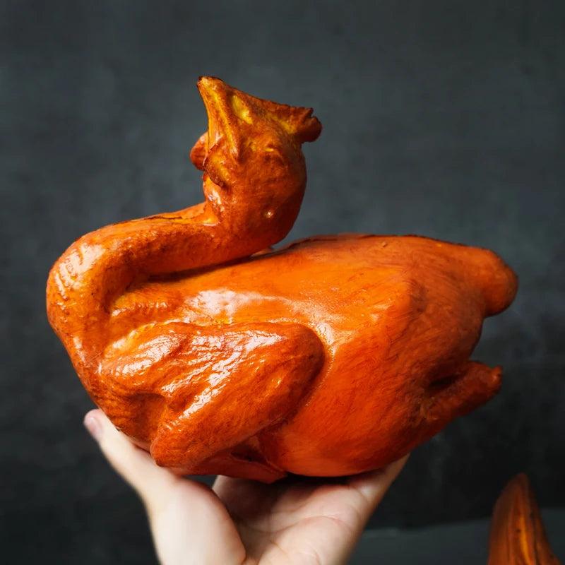 Lisslune | Life-Like Miniature Roasted Duck and Chicken Table Centerpiece for Culinary Decoration