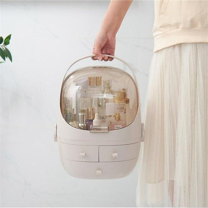 Lisslune | Compact Transparent Makeup Organizer: The Ultimate Beauty Storage Solution for On the Go