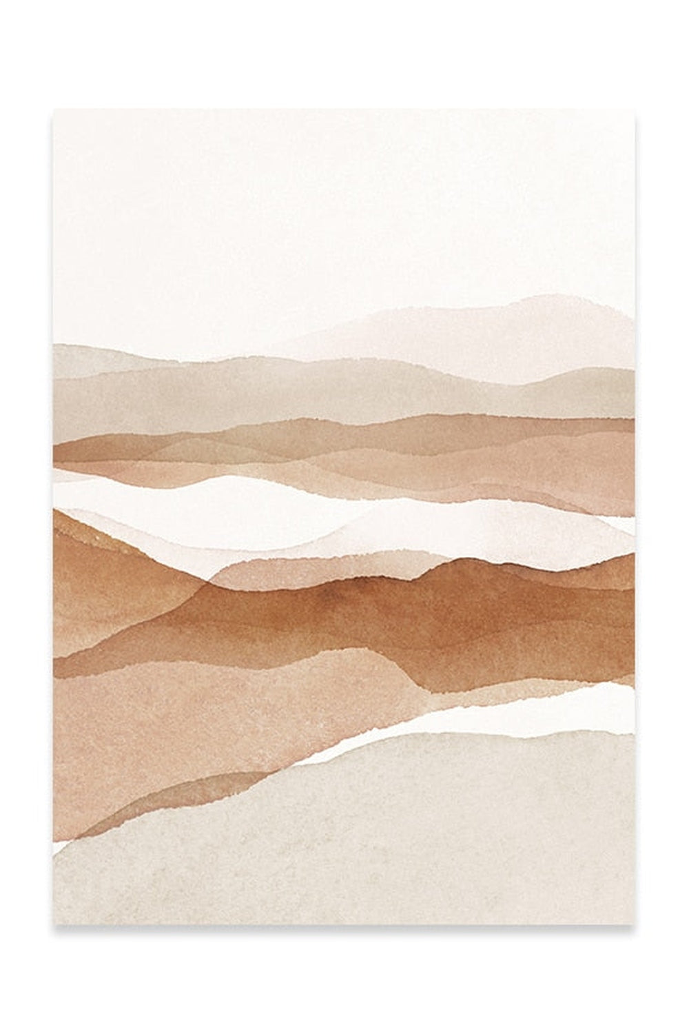 Lisslune | Academia Beige Landscape Canvas