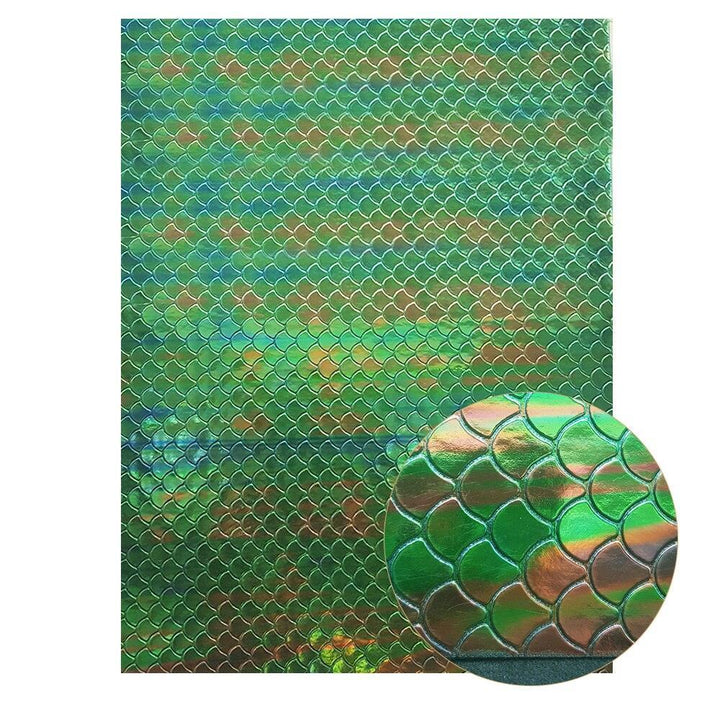 Lisslune | Lively Green Synthetic Leather Craft Sheets: Your Ultimate Creative Toolkit for Creative Projects