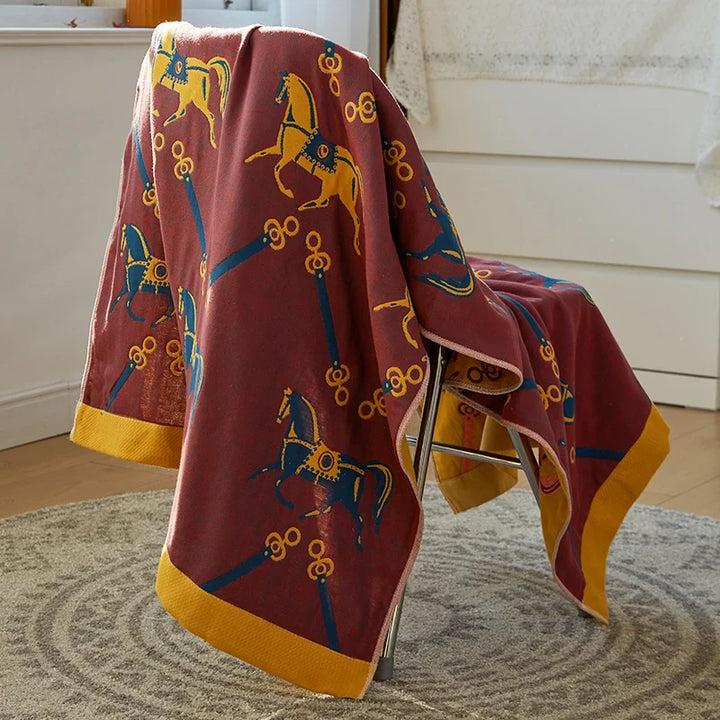 Lisslune | Paisley Print Blanket