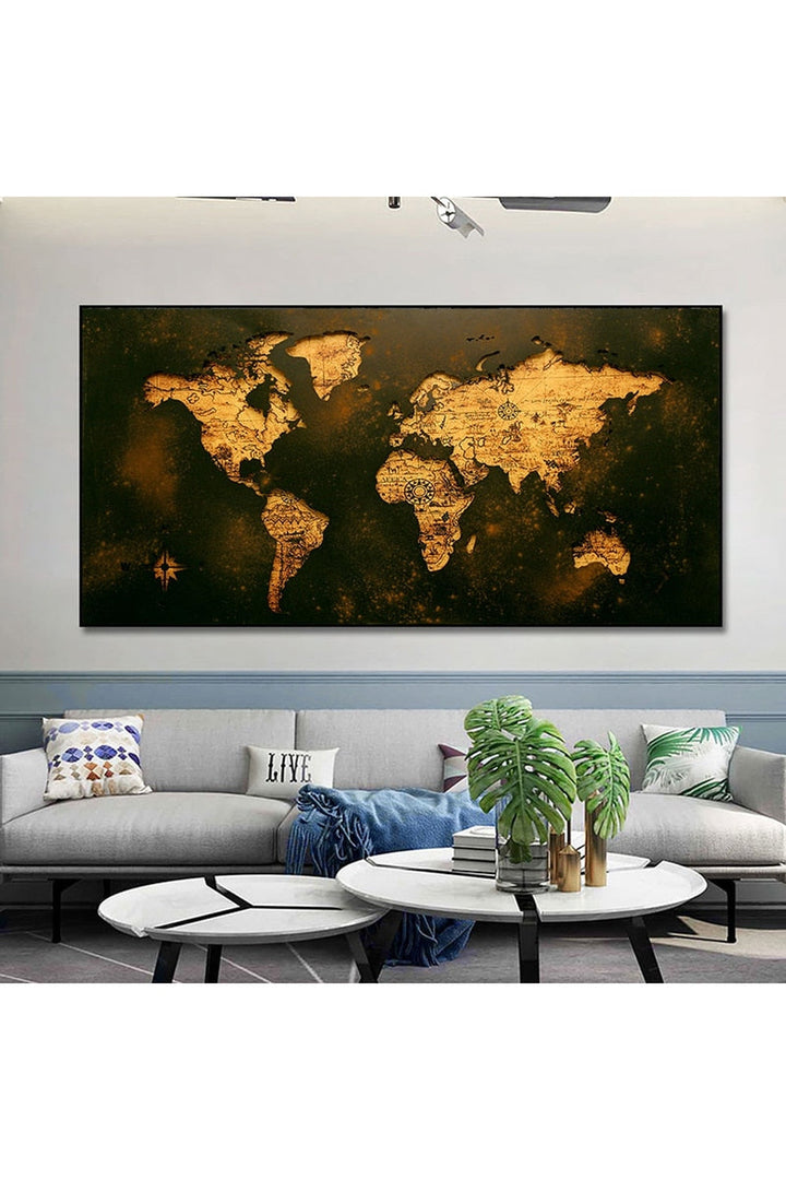 Lisslune | Academy World Map Canvas