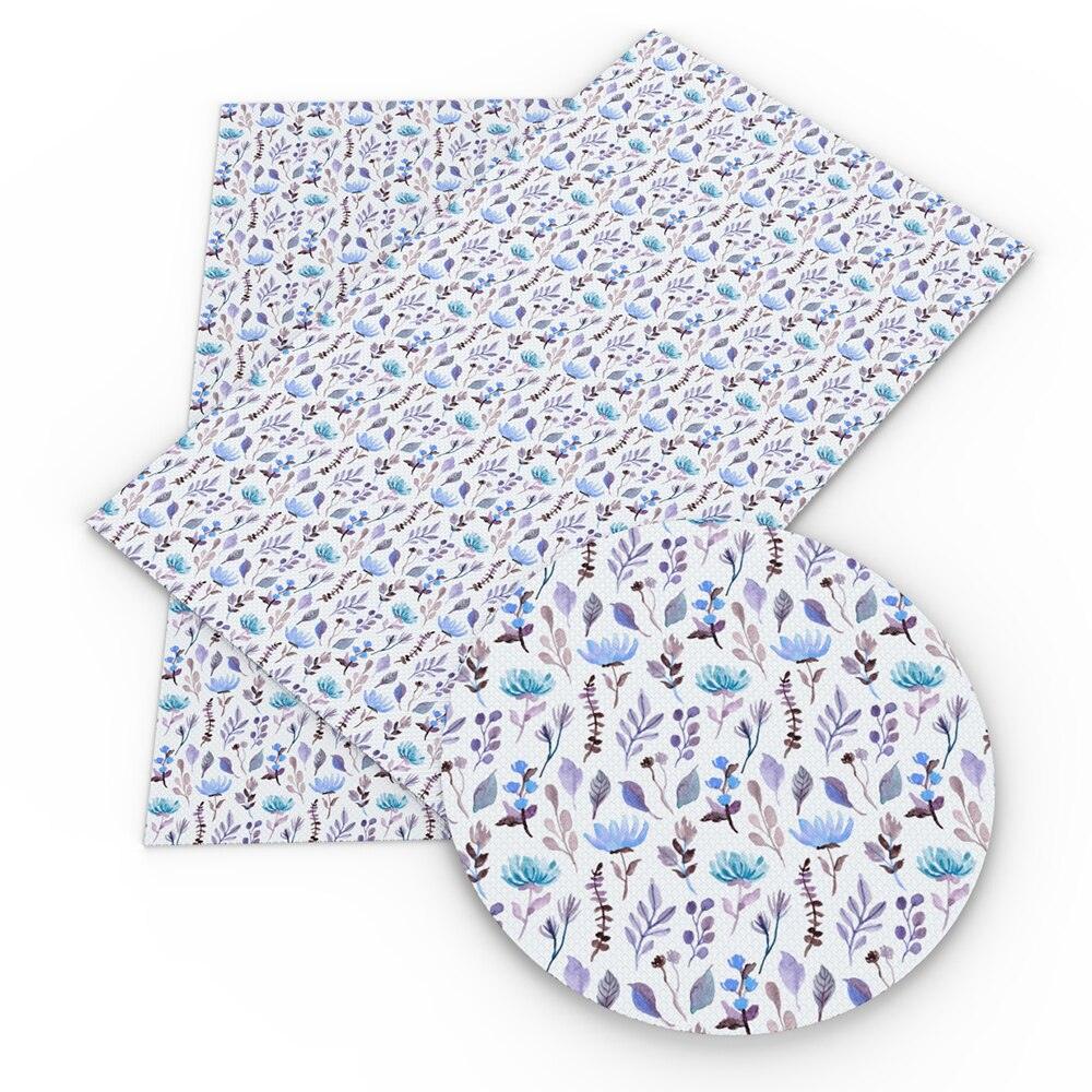 Lisslune | Vibrant Geometric Floral Synthetic Leather Craft Sheet - Enhance Your DIY Projects