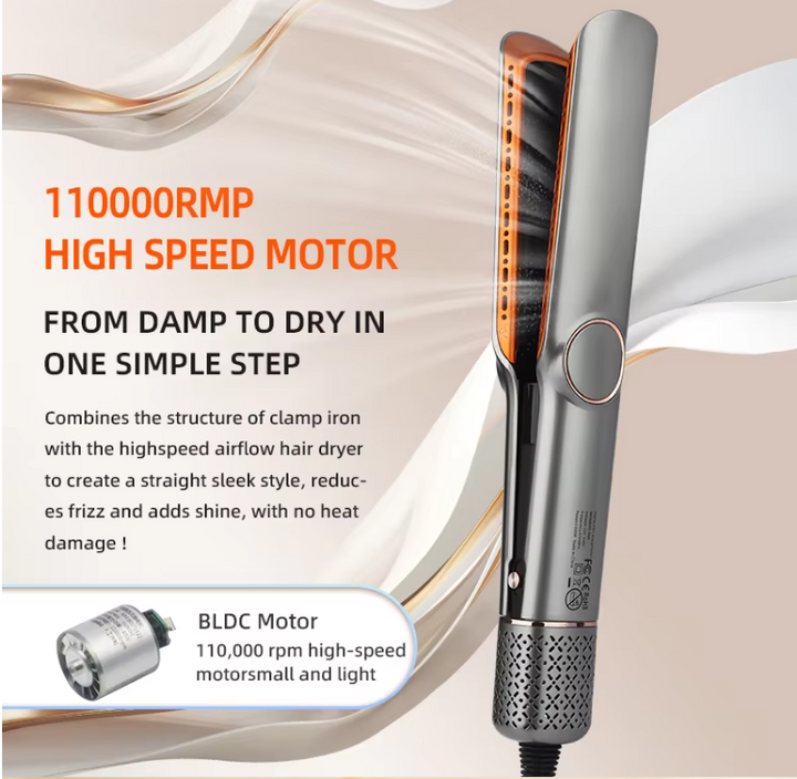 Lisslune | StraightStyler | 2-in-1 Hair Dryer & Straightener for Effortless Styling
