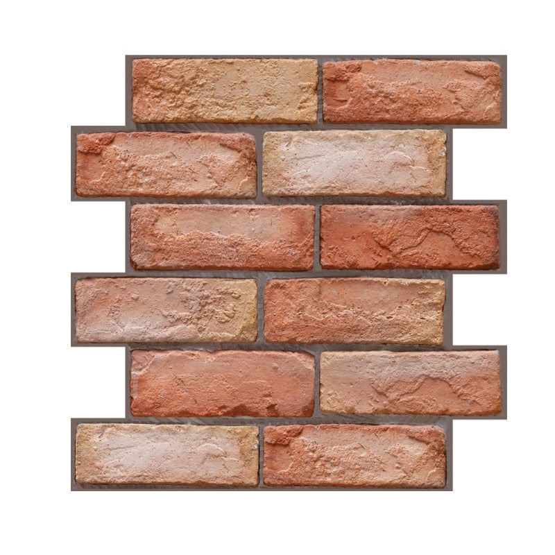 Lisslune | 3D Self-Adhesive Brick Pattern Wallpaper