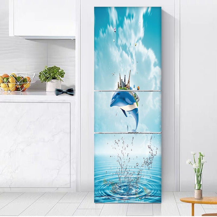 Lisslune | Stylish Waterproof Self-Adhesive Refrigerator Sticker