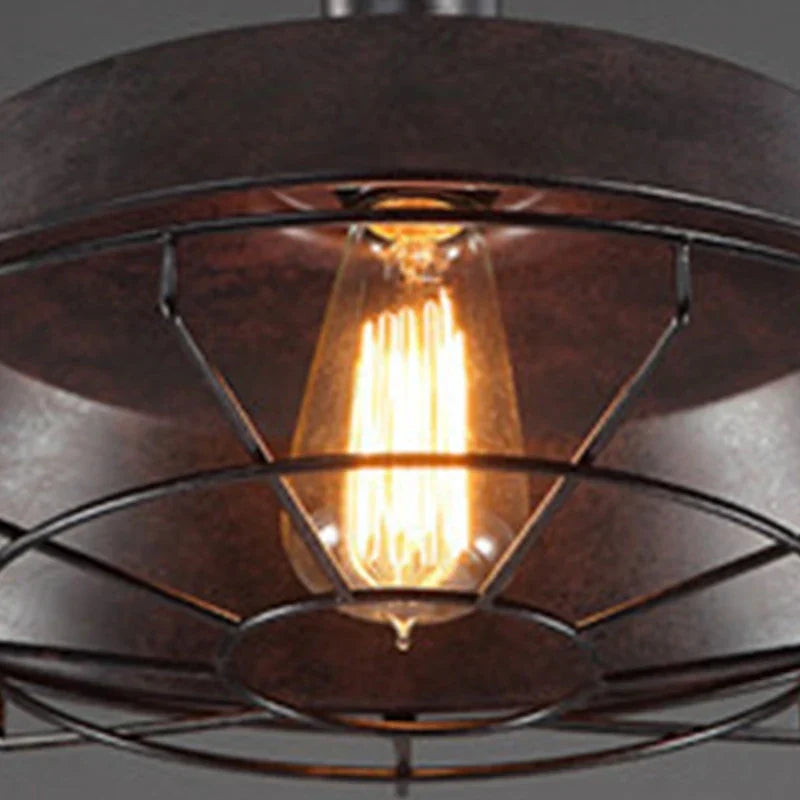 Lisslune | Vintage Loft Pendant Light: Industrial Retro Iron Ceiling Light Chandelier for Living Room, Restaurant, Bar, Kitchen