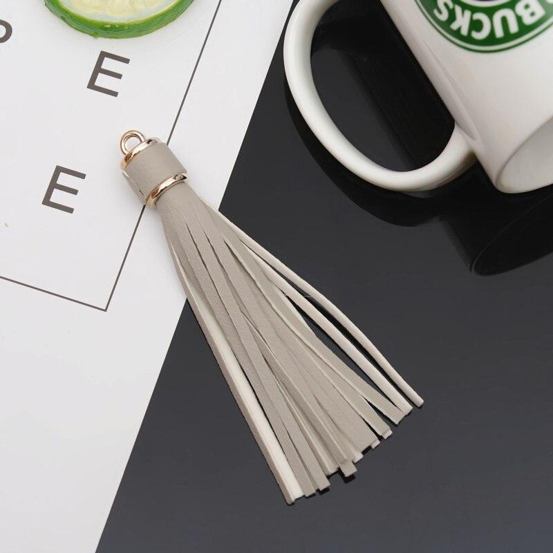 Lisslune | Vibrant 5-piece Synthetic Leather Tassel Fringe Set for Creative Jewelry and Craft Projects