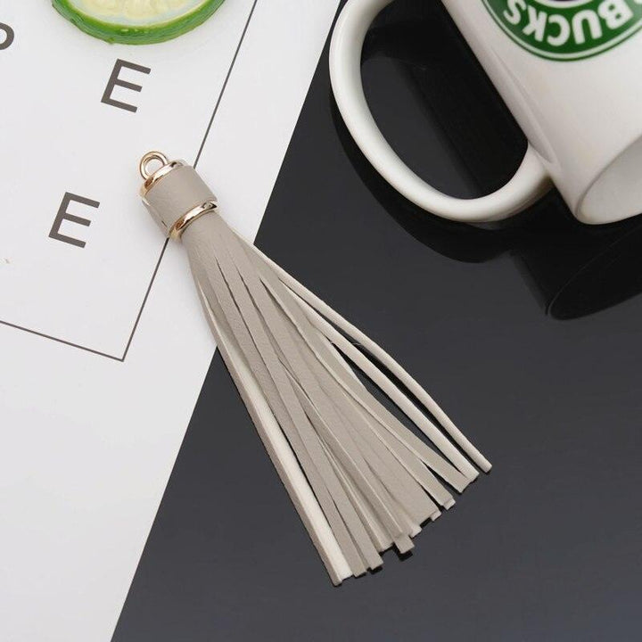 Lisslune | Vibrant 5-piece Synthetic Leather Tassel Fringe Set for Creative Jewelry and Craft Projects