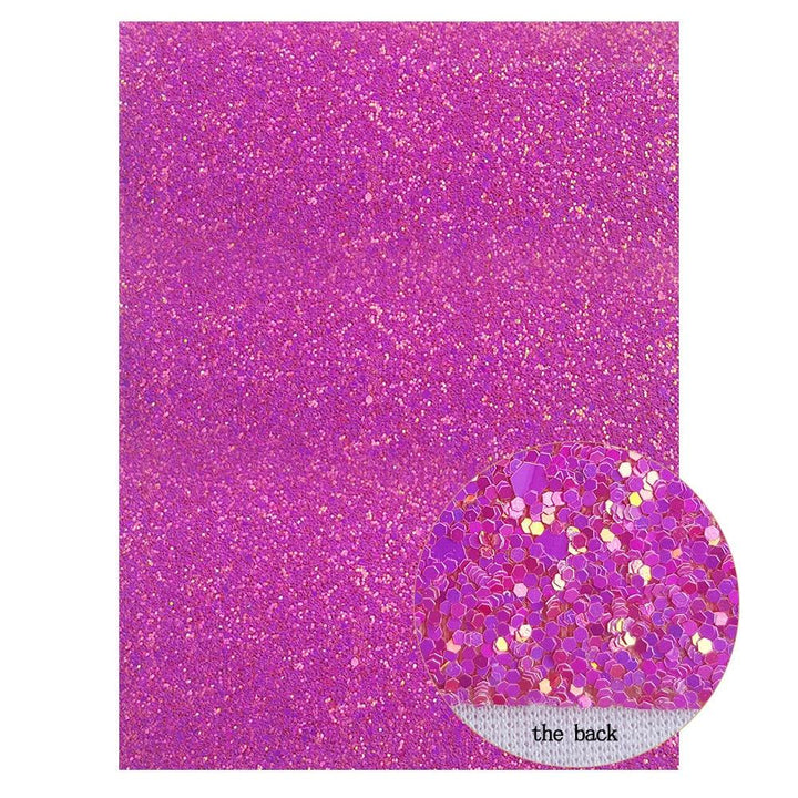 Lisslune | Sparkling Violet Synthetic Leather Fabric - A Must-Have for Sparkling DIY Projects