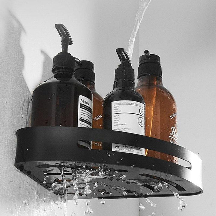 Lisslune | Stylish Wall-Mounted Bathroom Organizer in Premium Space Aluminum: A Luxury Storage Solution