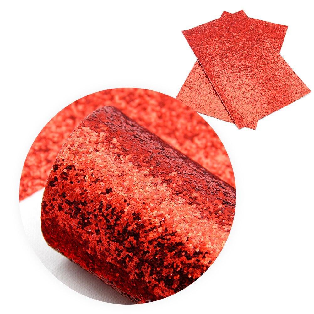 Lisslune | Glamorous Chunky Glitter Synthetic Leather Sheets - Ultimate DIY Craft Material