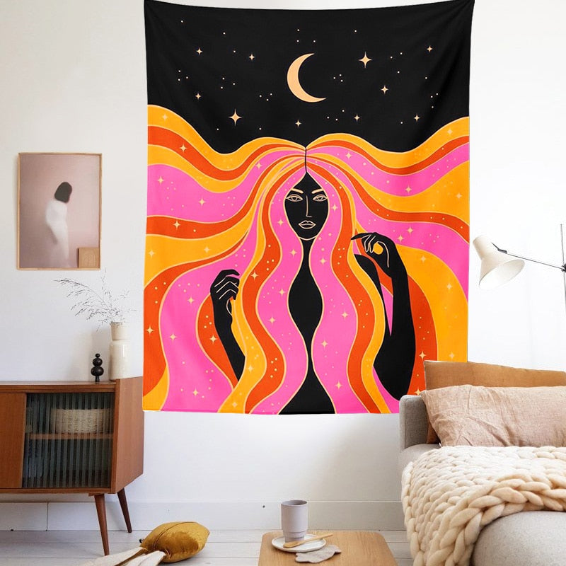 Lisslune | Bohemian Style Moon Energy Wall Hanging Decor
