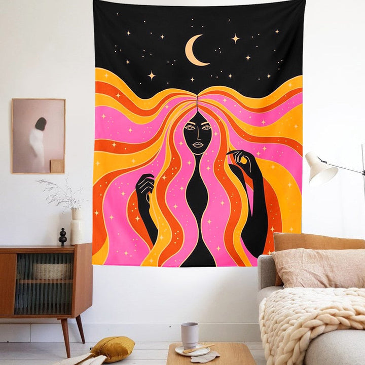Lisslune | Bohemian Style Moon Energy Wall Hanging Decor