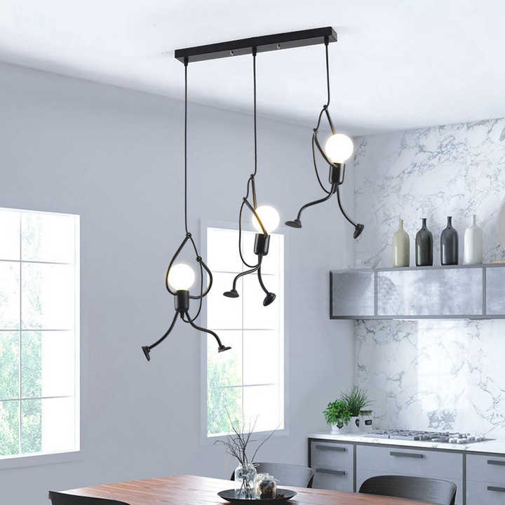 Lisslune | FunkyLight | Retro Pendant Light Iron Man