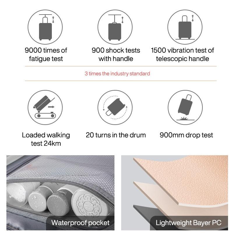 Lisslune | Sleek and Stylish Women's Premium Patent Spinner Carry-On for Modern Travelers