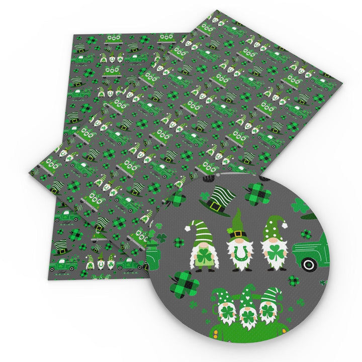Lisslune | St. Patrick's Day Synthetic Leather Crafting Sheet - Creative Hairband Kit