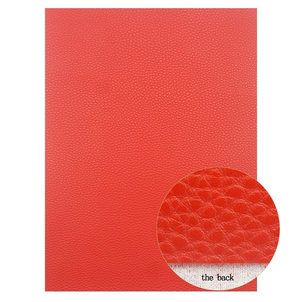 Lisslune | Shiny Red Chunky Glitter Craft Fabric Sheets - A4 Size for DIY Projects
