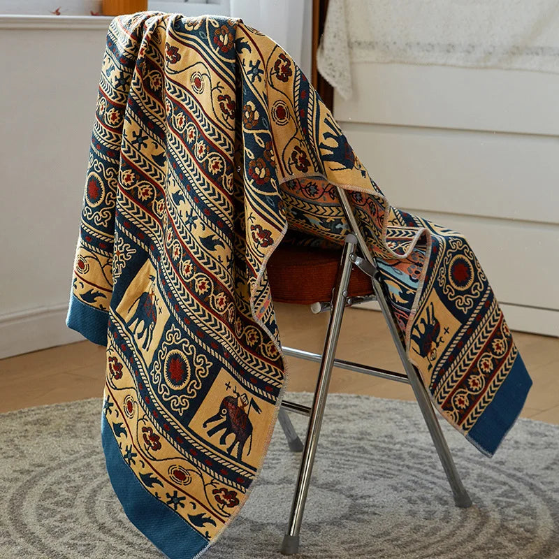 Lisslune | Paisley Print Blanket