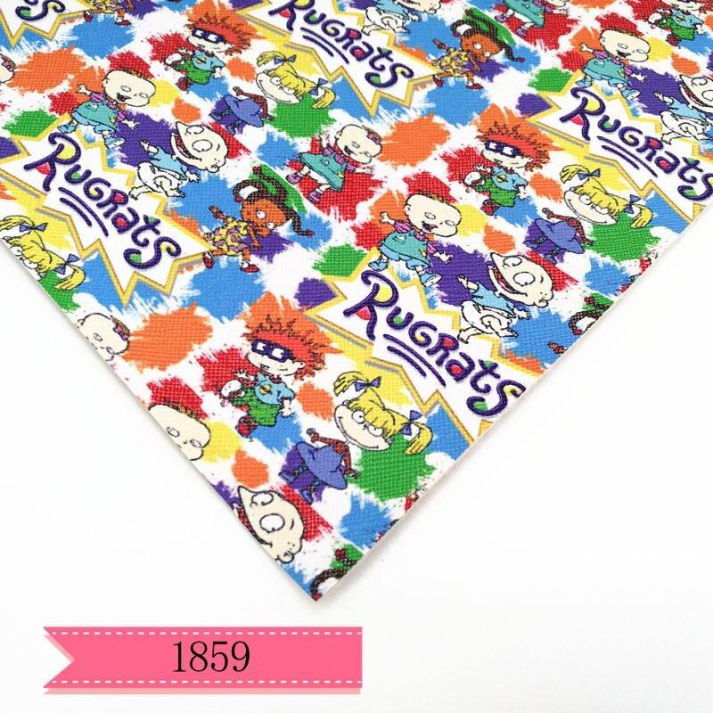 Lisslune | Cartoon character printed PVC leather craft sheet for DIY projects