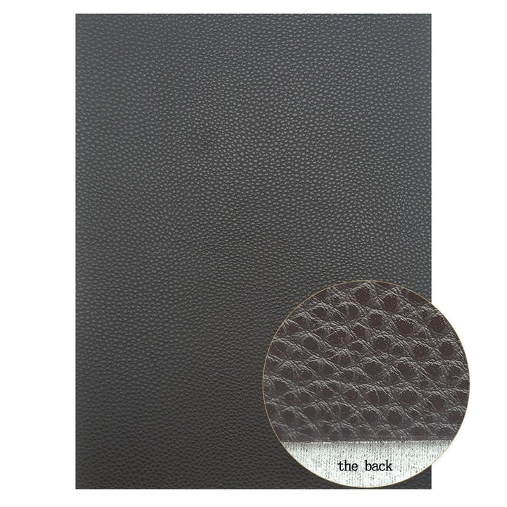 Lisslune | Sparkling Black Synthetic Leather Craft Set - Essential DIY Supplies