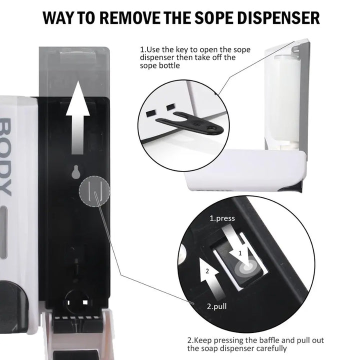 Lisslune | Wall-mounted shower dispenser