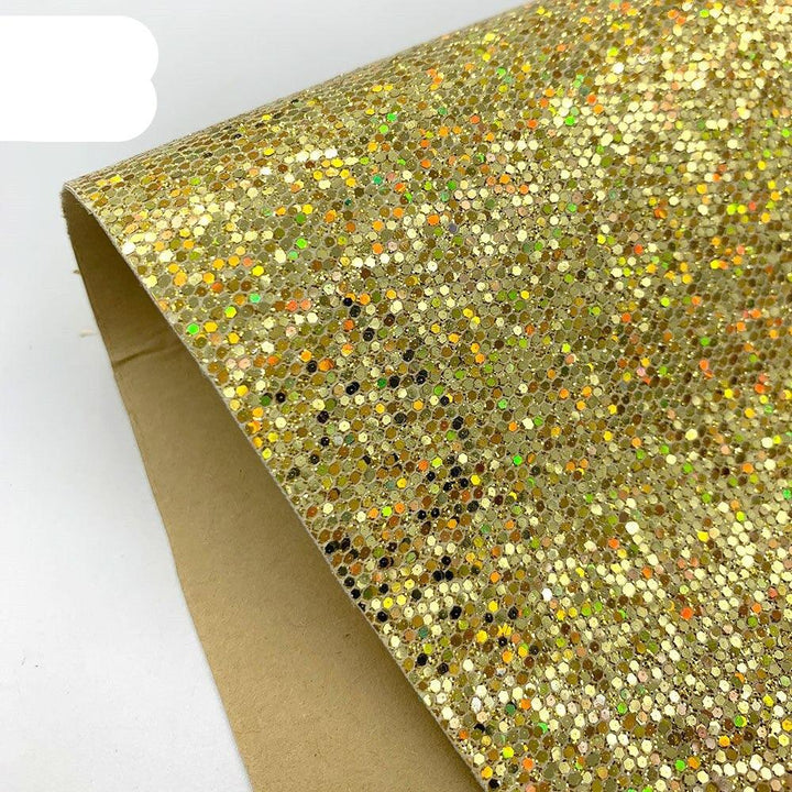 Lisslune | Sparkling Diamond Glitter Synthetic Leather Craft Sheets - Elevate your DIY projects