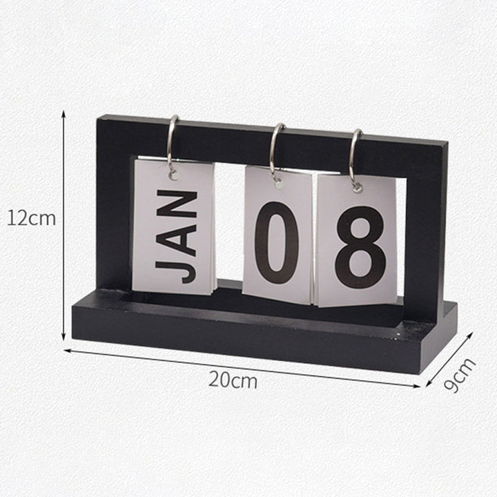 Lisslune | Wooden Flip Desktop Daily Calendar