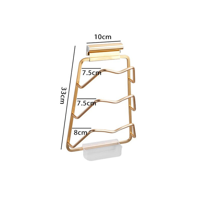 Lisslune | Wall-Mounted Extreme Pot Lid Holder Rack