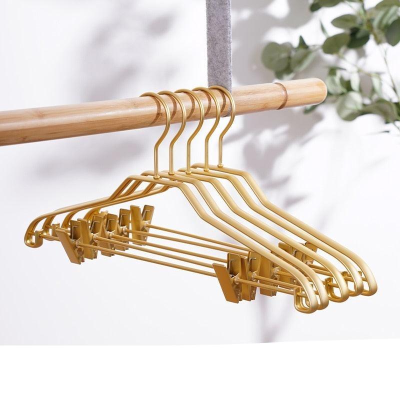 Lisslune | Premium Non-Slip Trouser Hanger Collection - 5 Pack in Sturdy Metal & Aluminum Alloy
