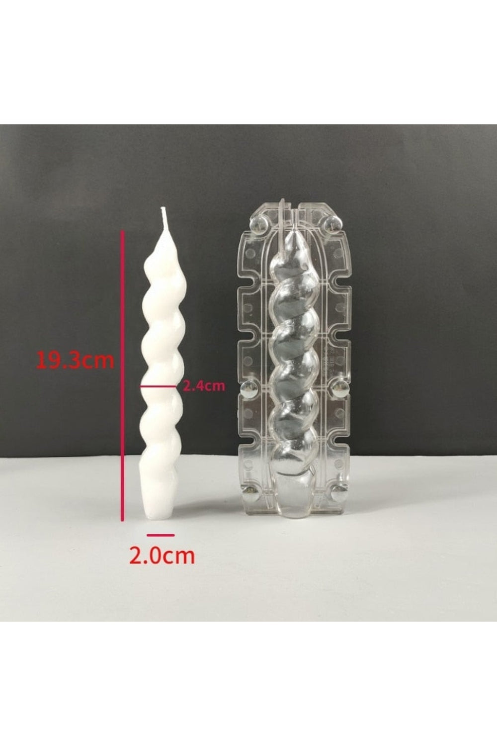 Lisslune | striped pillar candle shape