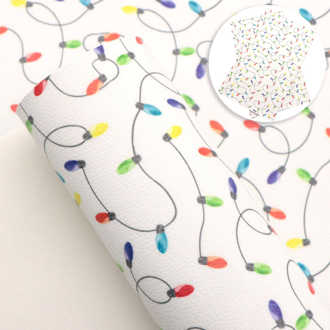 Lisslune | Christmas Blossom Synthetic Leather Craft Sheets - Create Your Holiday Magic!